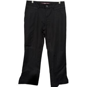 Tangents Women's Black Mid Rise Stretch Business Casual Attire Pants Size 11/12